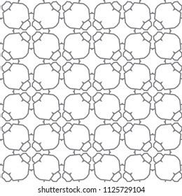 Seamless vector pattern in geometric ornamental style