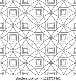 Seamless vector pattern in geometric ornamental style