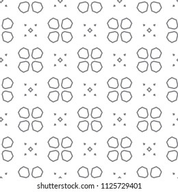 Seamless vector pattern in geometric ornamental style