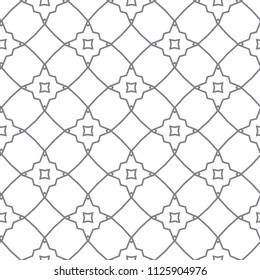 Seamless vector pattern in geometric ornamental style