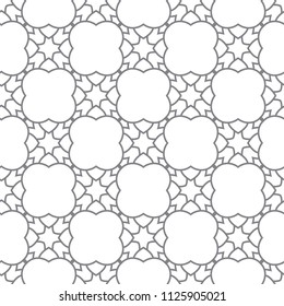 Seamless vector pattern in geometric ornamental style