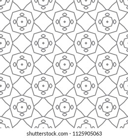 Seamless vector pattern in geometric ornamental style