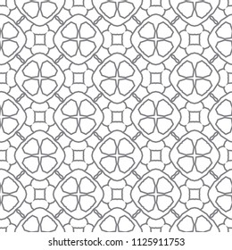 Seamless vector pattern in geometric ornamental style