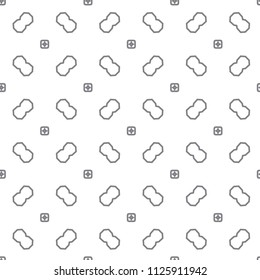 Seamless vector pattern in geometric ornamental style