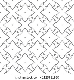 Seamless vector pattern in geometric ornamental style Seamless vector pattern in geometric ornamental style