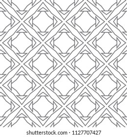 Seamless vector pattern in geometric ornamental style