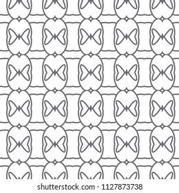 Seamless vector pattern in geometric ornamental style