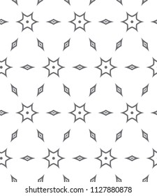 Seamless vector pattern in geometric ornamental style