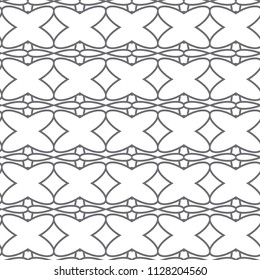Seamless vector pattern in geometric ornamental style