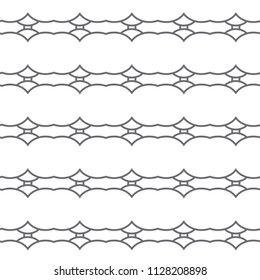 Seamless vector pattern in geometric ornamental style