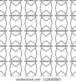 Seamless vector pattern in geometric ornamental style