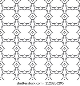 Seamless vector pattern in geometric ornamental style