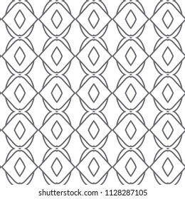 Seamless vector pattern in geometric ornamental style