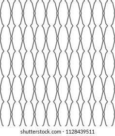 Seamless vector pattern in geometric ornamental style