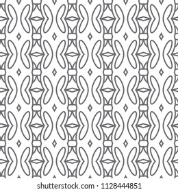 Seamless vector pattern in geometric ornamental style