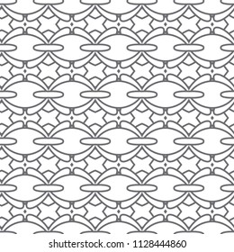 Seamless vector pattern in geometric ornamental style