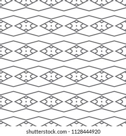 Seamless vector pattern in geometric ornamental style