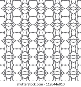 Seamless vector pattern in geometric ornamental style