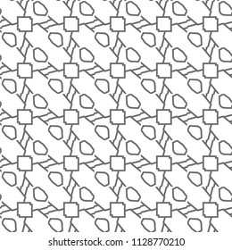 Seamless vector pattern in geometric ornamental style