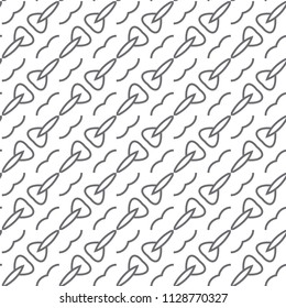 Seamless vector pattern in geometric ornamental style