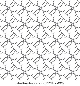 Seamless vector pattern in geometric ornamental style