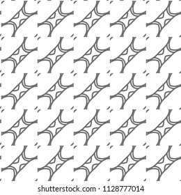 Seamless vector pattern in geometric ornamental style