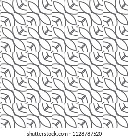 Seamless vector pattern in geometric ornamental style
