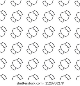 Seamless vector pattern in geometric ornamental style