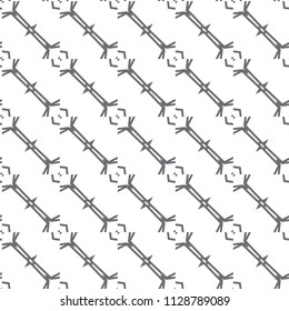 Seamless vector pattern in geometric ornamental style