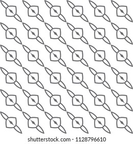 Seamless vector pattern in geometric ornamental style
