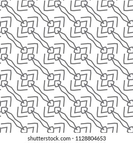 Seamless vector pattern in geometric ornamental style