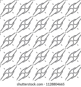 Seamless vector pattern in geometric ornamental style