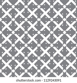 Seamless vector pattern in geometric ornamental style