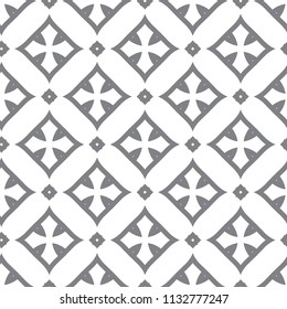 Seamless vector pattern in geometric ornamental style