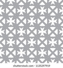 Seamless vector pattern in geometric ornamental style