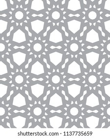 Seamless vector pattern in geometric ornamental style