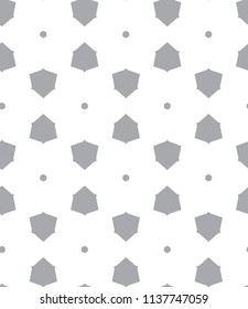 Seamless vector pattern in geometric ornamental style