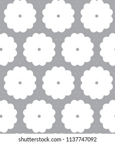 Seamless vector pattern in geometric ornamental style
