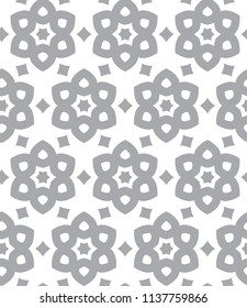 Seamless vector pattern in geometric ornamental style