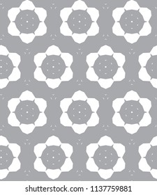 Seamless vector pattern in geometric ornamental style