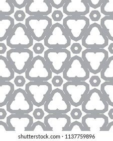 Seamless vector pattern in geometric ornamental style