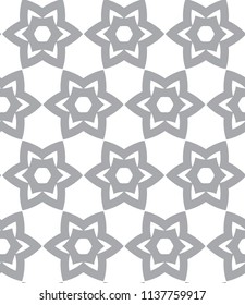 Seamless vector pattern in geometric ornamental style
