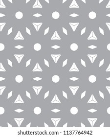 Seamless vector pattern in geometric ornamental style