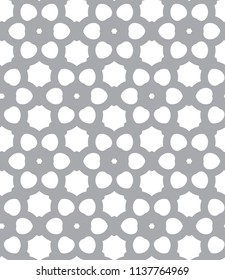 Seamless vector pattern in geometric ornamental style