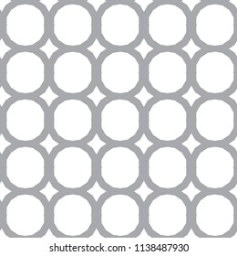 Seamless vector pattern in geometric ornamental style