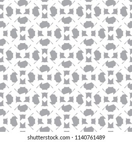 Seamless vector pattern in geometric ornamental style