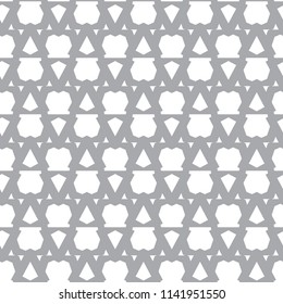 Seamless vector pattern in geometric ornamental style