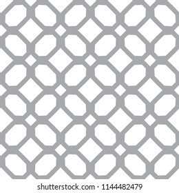 Seamless vector pattern in geometric ornamental style