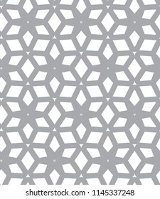 Seamless vector pattern in geometric ornamental style