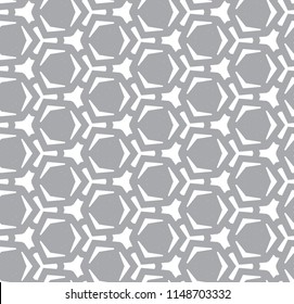 Seamless vector pattern in geometric ornamental style